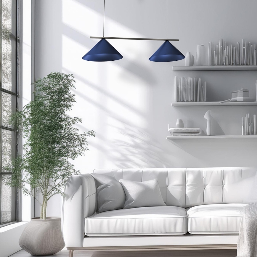 Полилей на кабел CAPITAL 2xGX53/15W/230V син