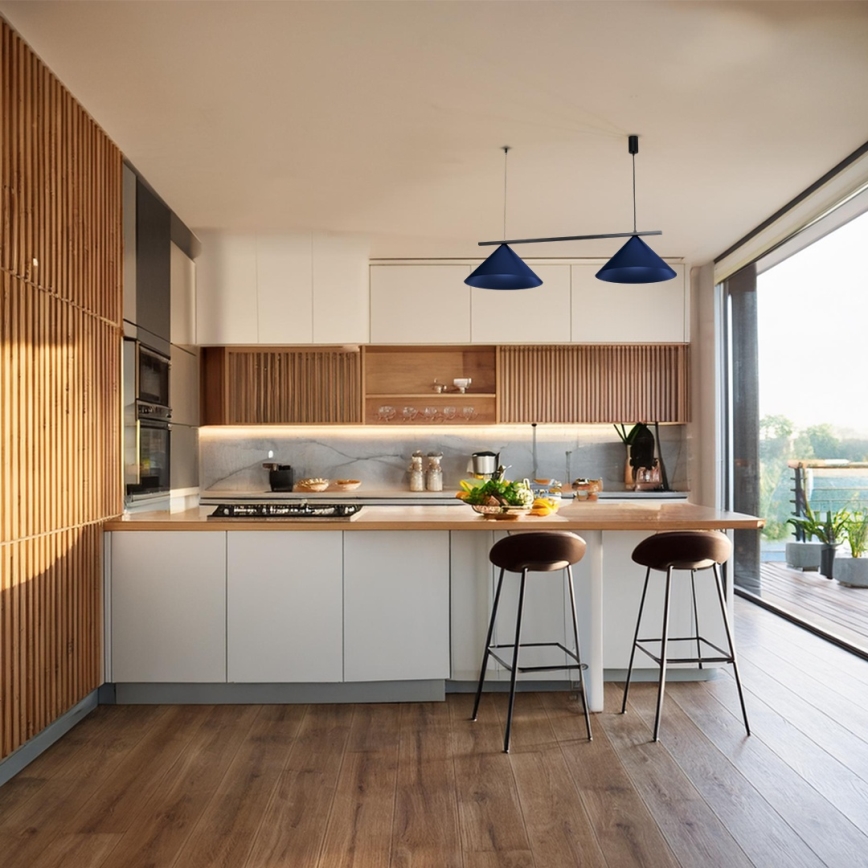 Полилей на кабел CAPITAL 2xGX53/15W/230V син