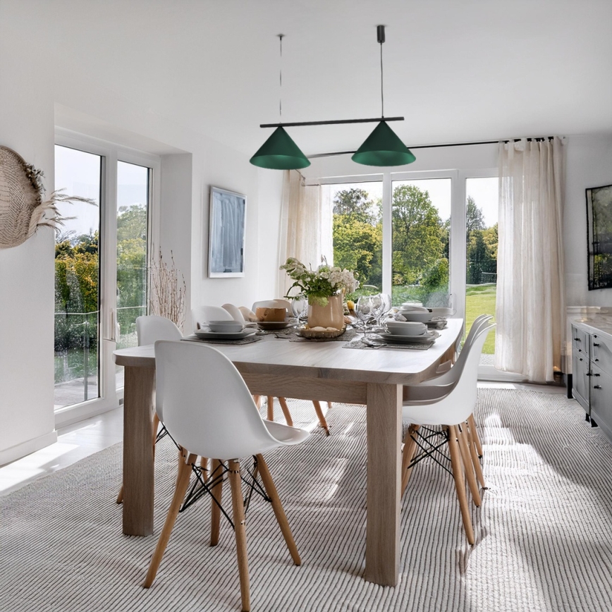 Полилей на кабел CAPITAL 2xGX53/15W/230V зелен