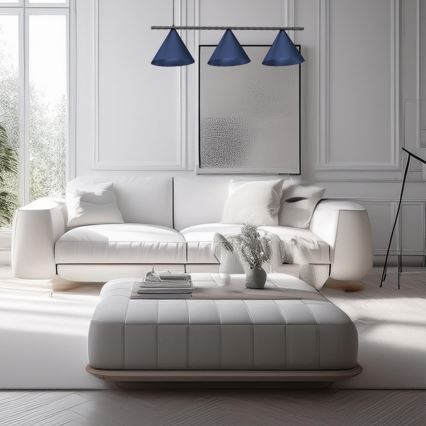 Полилей на кабел CAPITAL 3xGX53/15W/230V син