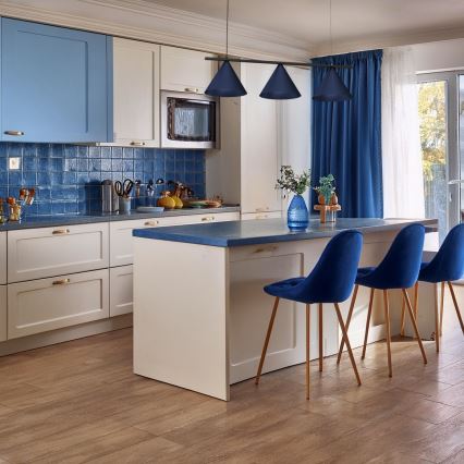 Полилей на кабел CAPITAL 3xGX53/15W/230V син