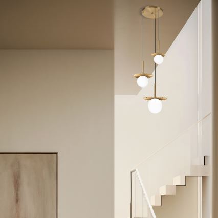 Полилей на кабел CHITA 3xG9/5W/230V златен