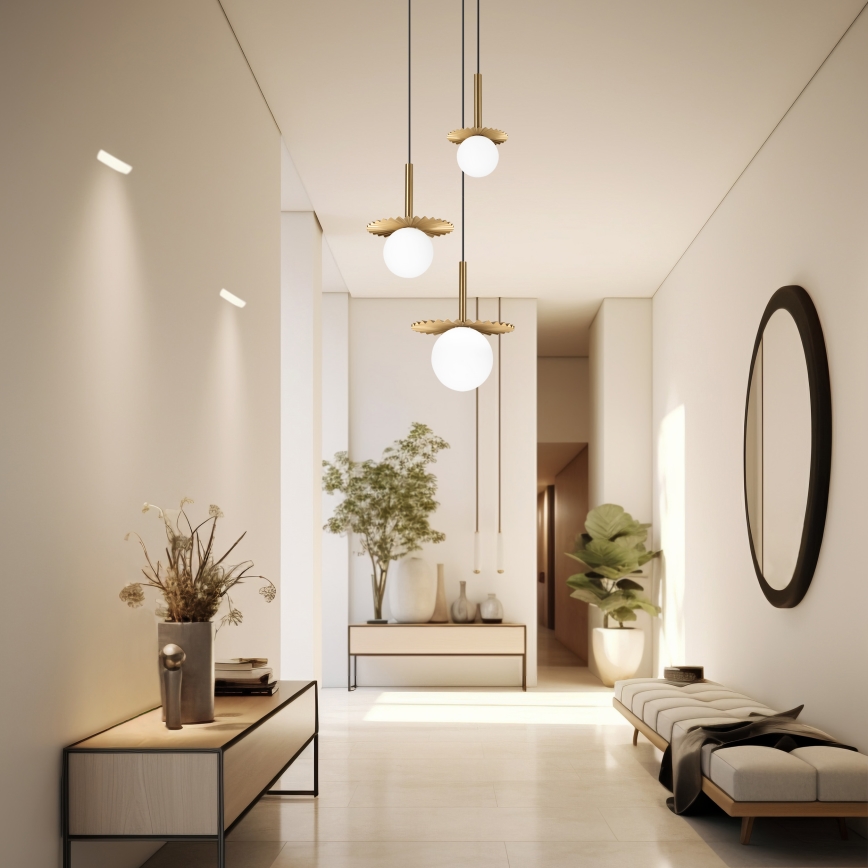 Полилей на кабел CHITA 3xG9/5W/230V златен