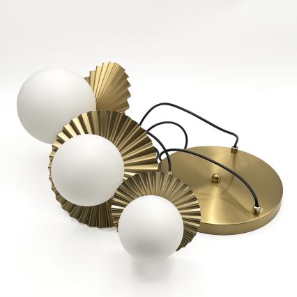 Полилей на кабел CHITA 3xG9/5W/230V златен