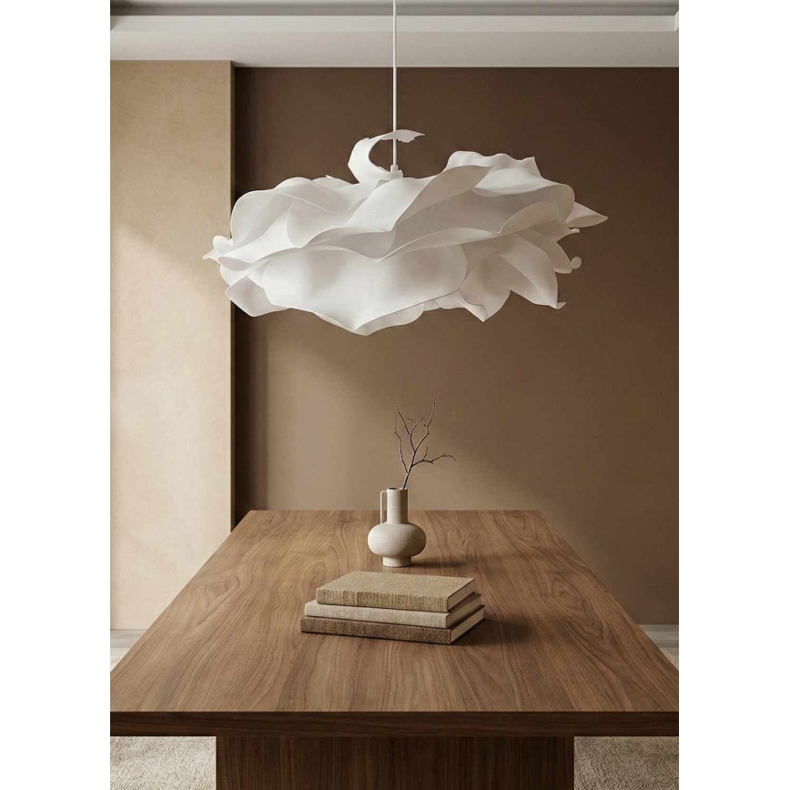 Полилей на кабел CLOUDY 1xE27/40W/230V бял