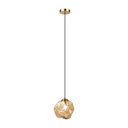 Полилей на кабел CRISTAL 1xE14/15W/230V месинг/димно бежово