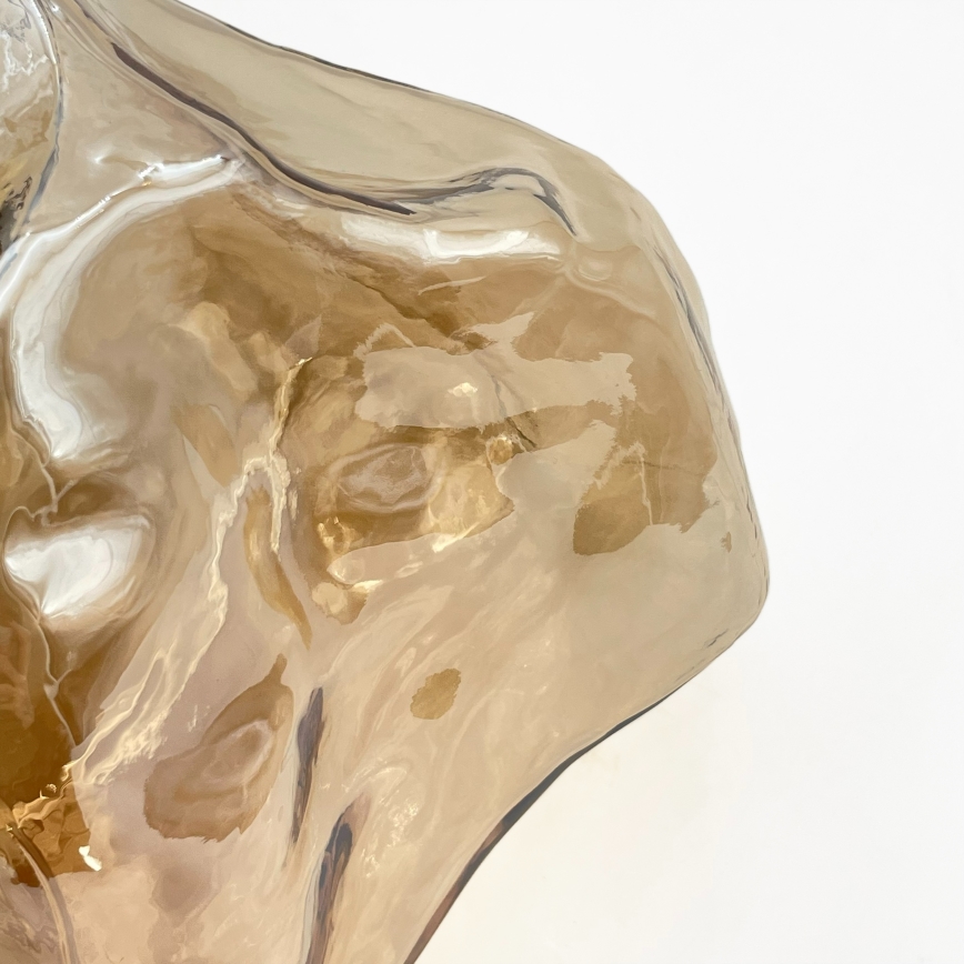 Полилей на кабел CRISTAL 1xE14/15W/230V месинг/димно бежово