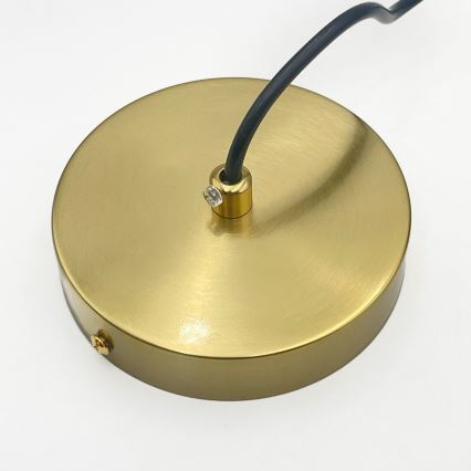 Полилей на кабел CRISTAL 1xE14/15W/230V месинг/димно бежово