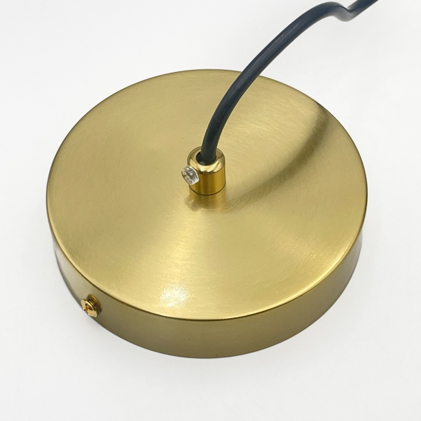 Полилей на кабел CRISTAL 1xE14/15W/230V месинг/димно бежово