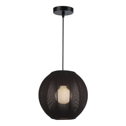 Полилей на кабел DANA 1xE27/15W/230V Ø 25 см черен