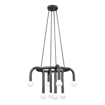 Полилей на кабел DELORI 8xG9/28W/230V черен