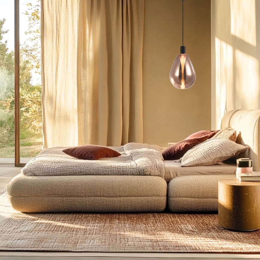 Полилей на кабел DENSO 1xG9/5W/230V Ø 20 см меден/черен