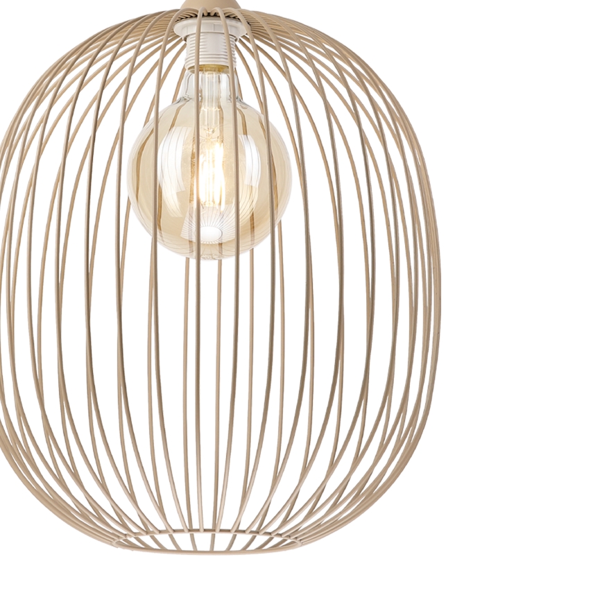 Полилей на кабел DESTELLO 1xE27/15W/230V Ø 33 см бежов