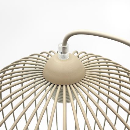 Полилей на кабел DESTELLO 1xE27/15W/230V Ø 33 см бежов