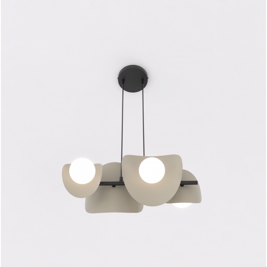 Полилей на кабел ELEMENTI 4xG9/8W/230V бежов