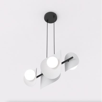 Полилей на кабел ELEMENTI 4xG9/8W/230V сив