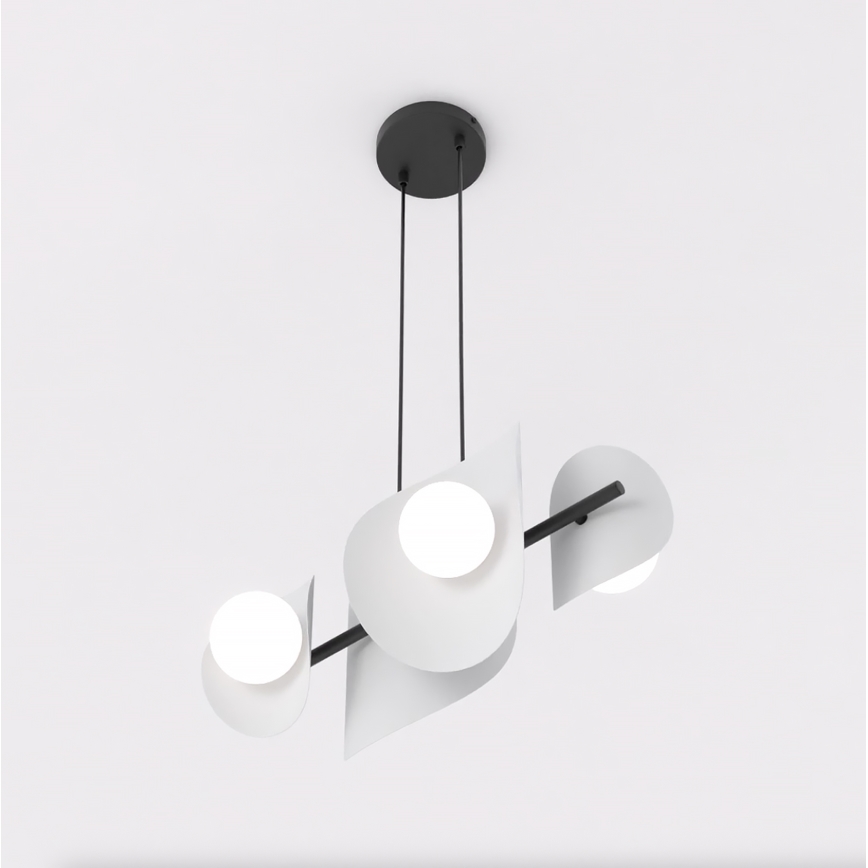 Полилей на кабел ELEMENTI 4xG9/8W/230V сив