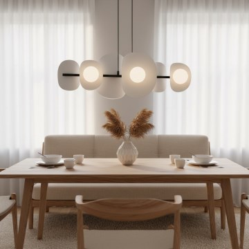 Полилей на кабел ELEMENTI 6xG9/8W/230V сив