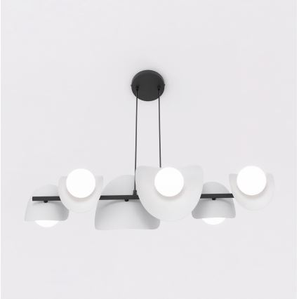 Полилей на кабел ELEMENTI 6xG9/8W/230V сив