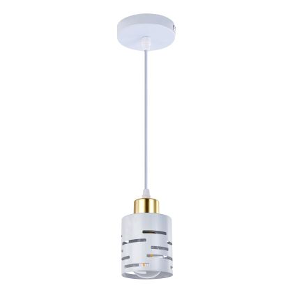 Полилей на кабел ELEN 1xE27/35W/230V бял/златен