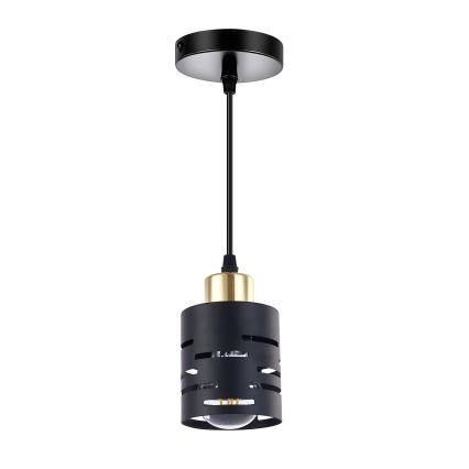 Полилей на кабел ELEN 1xE27/35W/230V черен/златен
