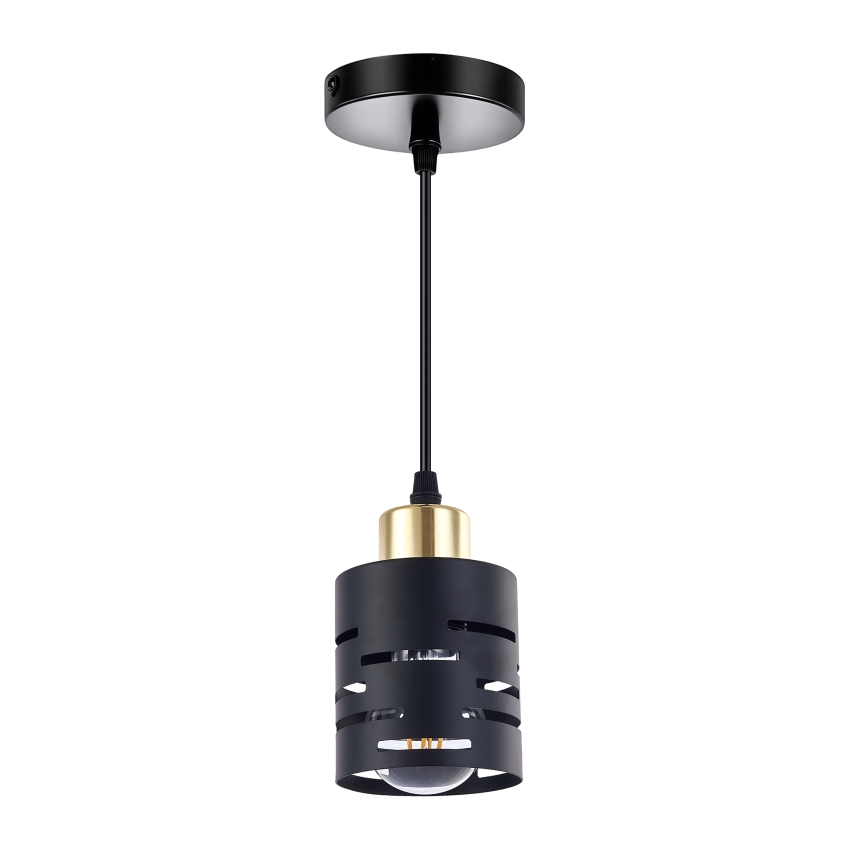 Полилей на кабел ELEN 1xE27/35W/230V черен/златен