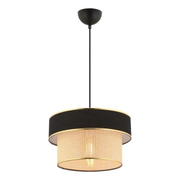 Полилей на кабел ERO 1xE27/60W/230V черен/бежов