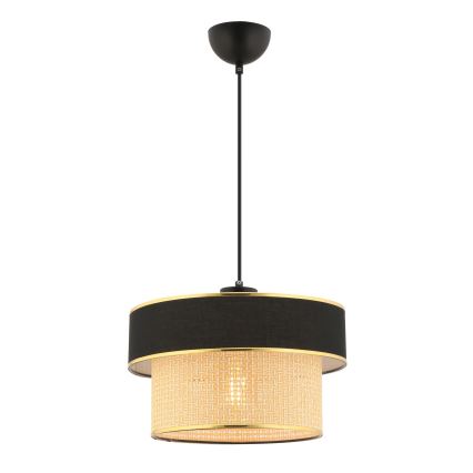 Полилей на кабел ERO 1xE27/60W/230V черен/бежов