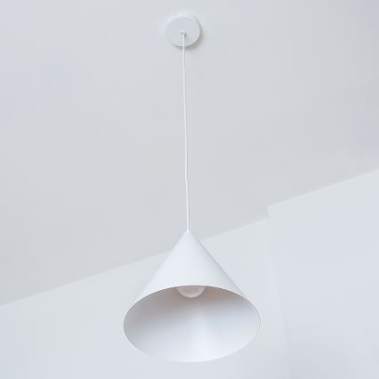 Полилей на кабел ETNA II 1xE27/15W/230V диаметър 25 см бял