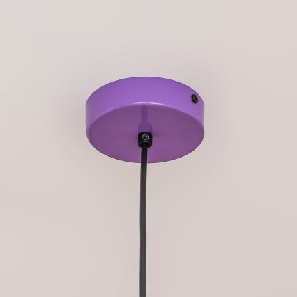 Полилей на кабел ETNA II 1xE27/15W/230V, диаметър 25 см, лилав