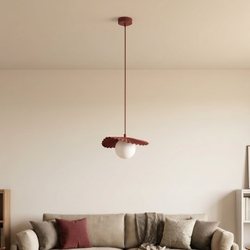 Полилей на кабел FLORA 1xG9/8W/230V червен