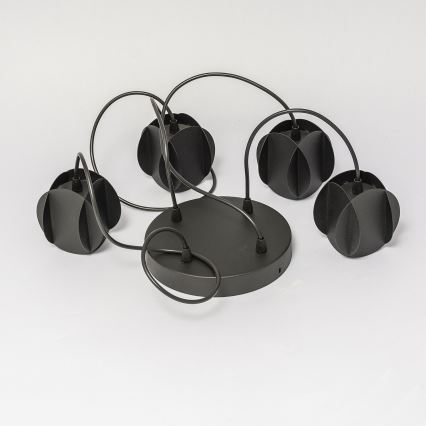 Полилей на кабел GAMBIT 4xGU10/10W/230V черен