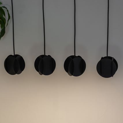 Полилей на кабел GAMBIT 4xGU10/10W/230V черен