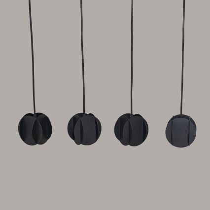 Полилей на кабел GAMBIT 4xGU10/10W/230V черен