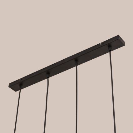 Полилей на кабел GAMBIT 4xGU10/10W/230V черен