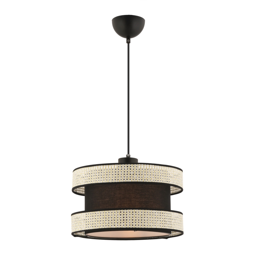 Полилей на кабел HALO 1xE27/60W/230V черен/кремав