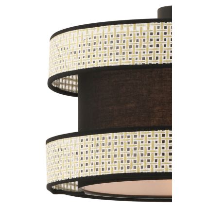 Полилей на кабел HALO 1xE27/60W/230V черен/кремав