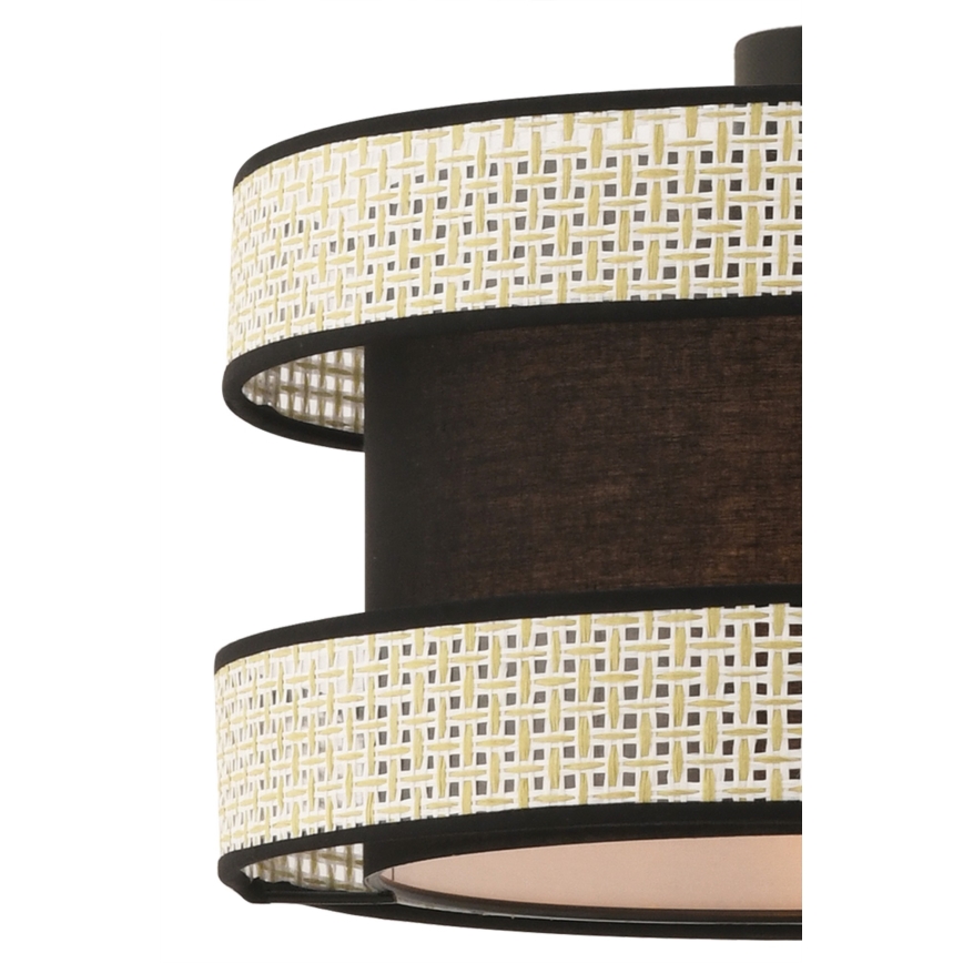 Полилей на кабел HALO 1xE27/60W/230V черен/кремав