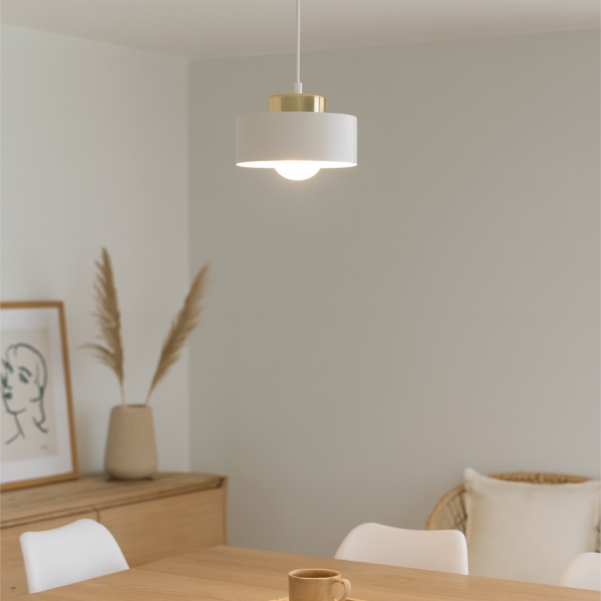 Полилей на кабел IGNIA 1xE27/60W/230V бял/златист