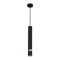 Полилей на кабел JOKER 1xGU10/25W/230V в черно и златно