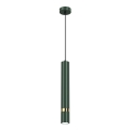 Полилей на кабел JOKER 1xGU10/25W/230V, зелен/златен