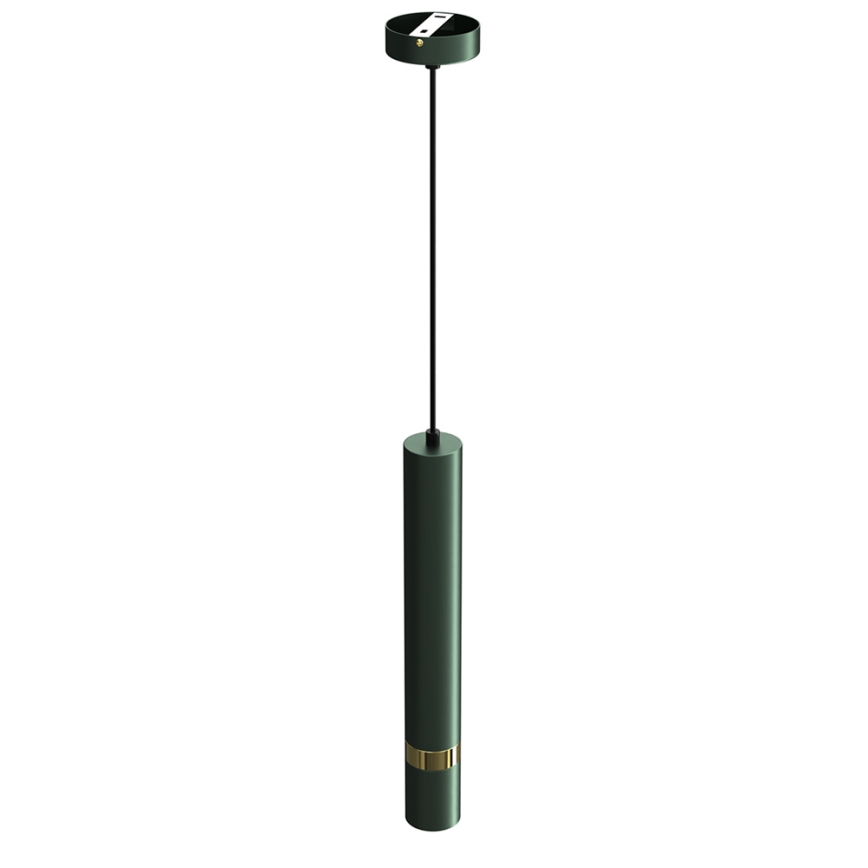 Полилей на кабел JOKER 1xGU10/25W/230V, зелен/златен