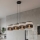 Полилей на кабел KARBON 4xE27/15W/230V черен/сив