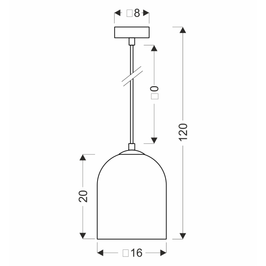 Полилей на кабел KLEA 1xG9/15W/230V димчато черен