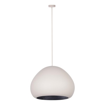 Полилей на кабел LAVA 1xE27/15W/230V кремаво/черно