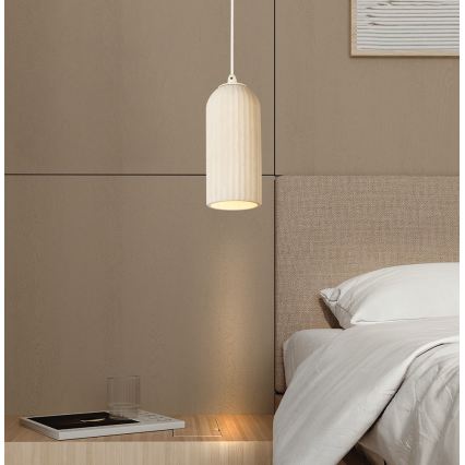 Полилей на кабел LAVINA 1xE27/35W/230V кремав