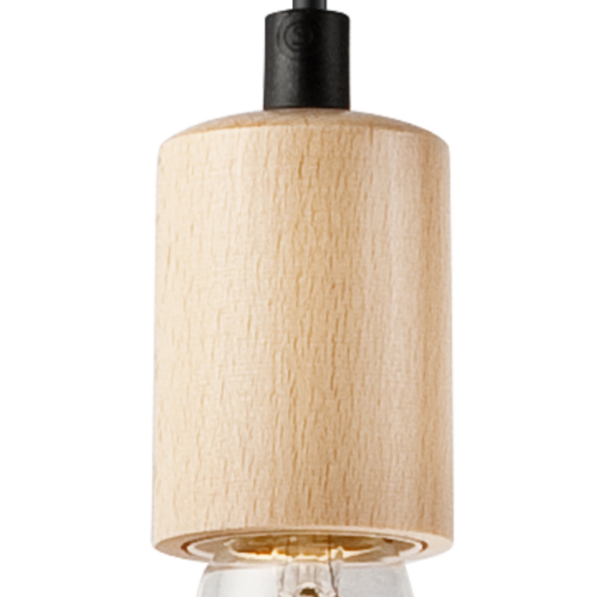 Полилей на кабел LEON 1xE27/60W/230V бук