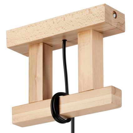 Полилей на кабел LEON 1xE27/60W/230V бук