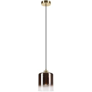 Полилей на кабел LIAH 1xE27/15W/230V, златисто/опушено кафяво