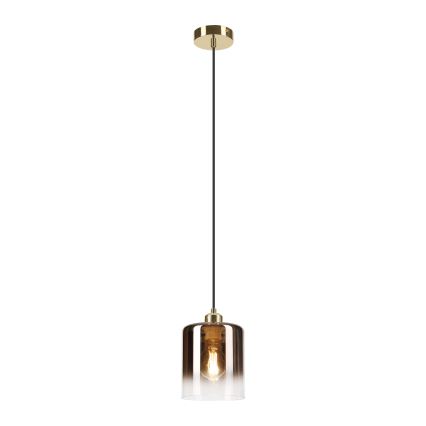 Полилей на кабел LIAH 1xE27/15W/230V, златисто/опушено кафяво